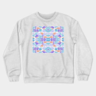 retro color blocks Crewneck Sweatshirt